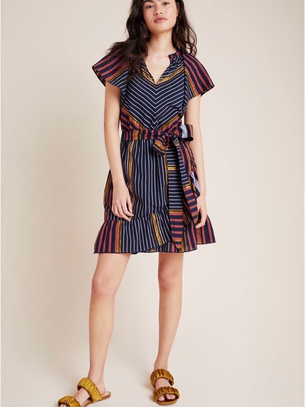 Ranna Gill Sibyl Shimmer Mini Dress, from Anthropologie.